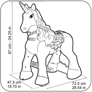 اسباب بازی یونیکورن سواری Feber My Lovely Unicorn 12V Ride On_اسباب بازی
